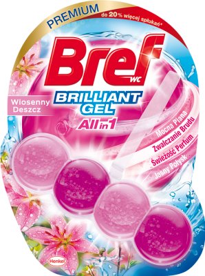 Bref Brilliant Gel All in 1 для WC Spring Rain