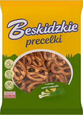 Beskidzkie Pretzels con sabor a queso y cebolla