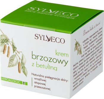 Sylveco Birch Cream with Betulin care for sensitive, atopic and dry skin 100 Nature