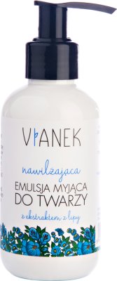 Emulsión limpiadora hidratante facial Vianek con extracto de tilo