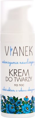 Crema de noche hidratante intensiva Vianek para pieles secas y sensibles