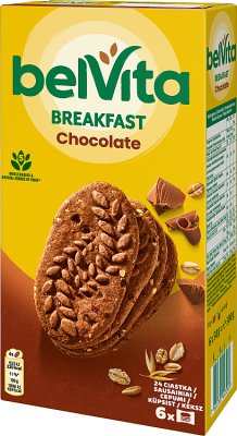 Печенье из какао-хлопьев Belvita с шоколадной стружкой