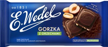 Wedel dark chocolate with nuts