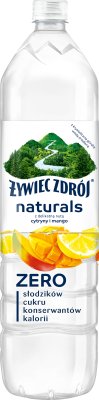 Żywiec Zdrój Naturals with a delicate hint of lemon and mango