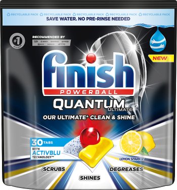 Pastillas para lavavajillas Finish Quantum Ultimate limón