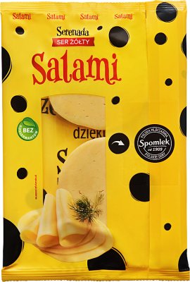 Serenada Ser żółty salami w  plastrach