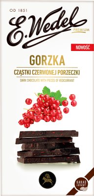 Wedel Czekolada Gorzka z cząstkami czerwonej porzeczki