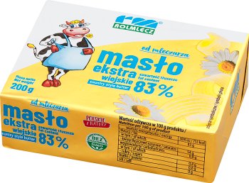 Rolmlecz Masło ekstra wiejskie 83%