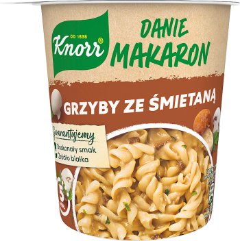 Knorr Danie makaron grzyby ze śmietaną