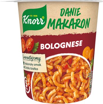 Knorr Bolognese pasta dish