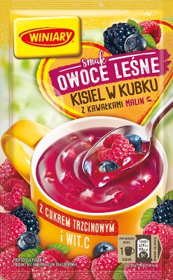 Winiary Kisiel Owoce Leśne z  Kawałkami Malin