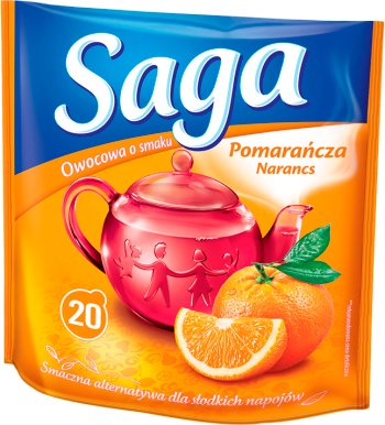 Fruit Tea Saga sabor a naranja