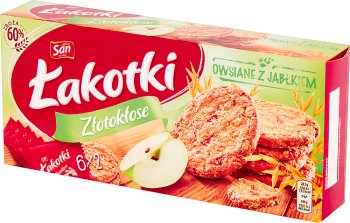 Tortas de avena San Łakotki con manzana