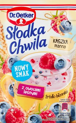Dr. Oetker Słodka chwila kaszka manna z owocami leśnymi