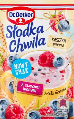 Dr. Oetker  Słodka chwila  kaszka manna z owocami leśnymi