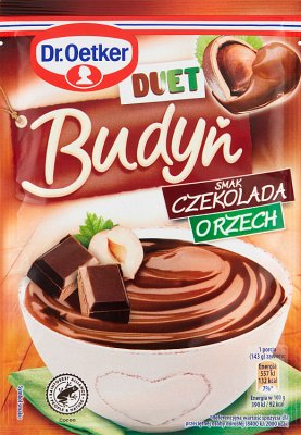 Dr. Oetker Budyń Duet  smak czekolada i orzech