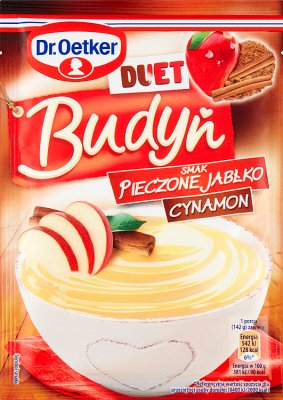 Доктор Oetker Duet Pudding со вкусом запеченного яблока и корицы