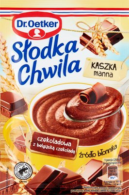 Dr. Sémola de chocolate Oetker Sweet moment con chocolate belga