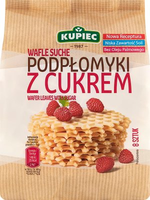 Kupiec Wafers Dry flatbreads with sugar 8 pieces