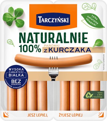100% куриные колбаски Tarczyński Naturally