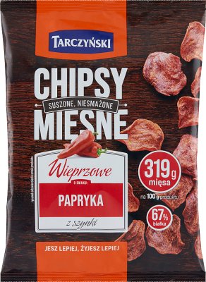 Tarczyński chipsy mięsne Papryka suszona szynka wieprzowa