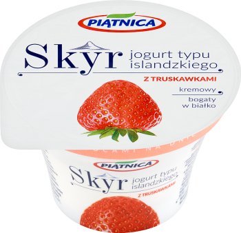 Piątnica Skyr Icelandic yoghurt with strawberries