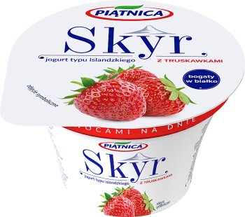 Piątnica Skyr Icelandic yoghurt with strawberries