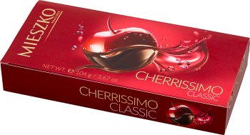 Bombones Mieszko Cherrissimo con cereza en alcohol