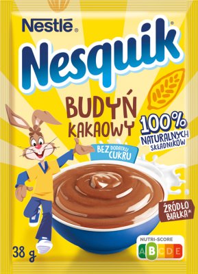 Nestle Nesquik Budyń kakaowy bez  dodatku cukru