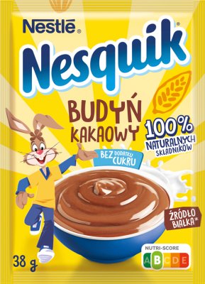 Nestle Nesquik Budyń kakaowy bez dodatku cukru