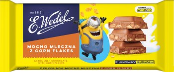 Wedel strongly milk chocolate with corn flakes