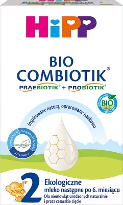 HIPP 2 BIO COMBIOTIK Ekologiczne mleko następne dla niemowląt