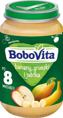 BoboVita deserek banany, gruszki i jabłka