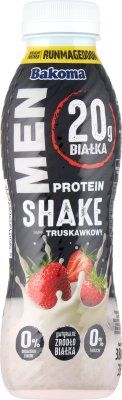 Bakoma Men napój proteinowy o smaku truskawkowym