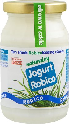 Robico Jogurt naturalny w szklanym słoiku