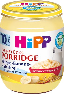HiPP Owsianka na mleku  z mango i bananami BIO