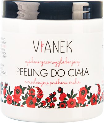 Vianek firming and smoothing body scrub with ground raspberry seeds