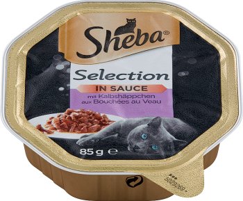 Sheba Karma pełnoporcjowa  dla dorosłych kotów z kawałkami cielęciny