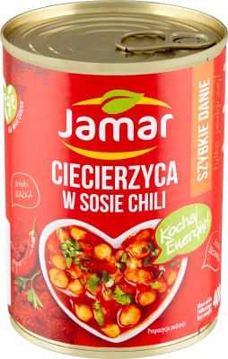 Jamar-Kichererbsen in Tomatensauce mit Chili