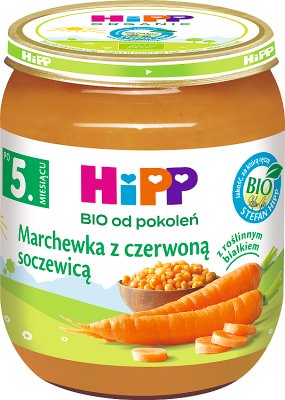 HiPP Marchewka z czerwoną soczewicą BIO