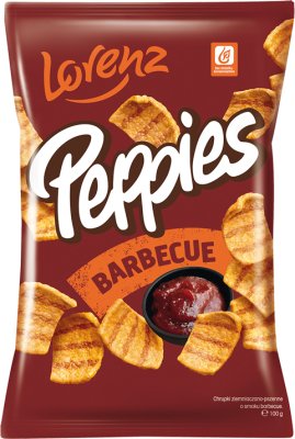 Lorenz Peppies potato and wheat crisps with barbecue flavor