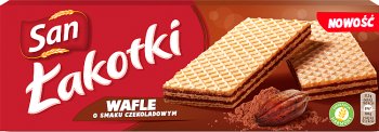 San Łakotki wafle o smaku czekoladowym