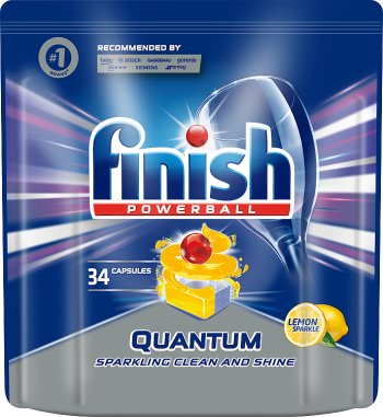 Finish Quantum Lemon kapsułki do  mycia naczyń w zmywarce