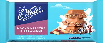 Wedel Strongly milky chocolate with nuts and raisins