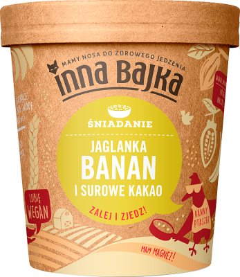 Inna Bajka Jaglanka Banana and raw cocoa
