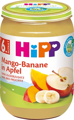 Hipp Jabłka z mango i bananem BIO