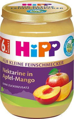 Hipp Äpfel mit Nektarine und Mango BIO