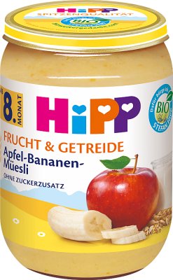 Hipp Manzanas y plátanos con muesli BIO