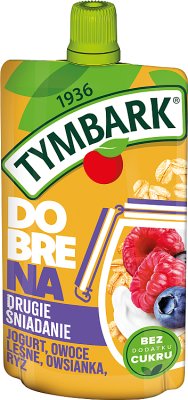 Tymbark 2 перекус, йогурт и хлопья, лесные фрукты