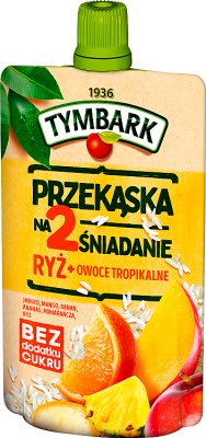 Закуска на завтрак Tymbark 2 - рис, тропические фрукты